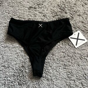 NWT Boutine LA Manhattan Black High Waisted Thong